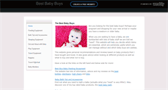 Desktop Screenshot of best-baby-buys.co.uk